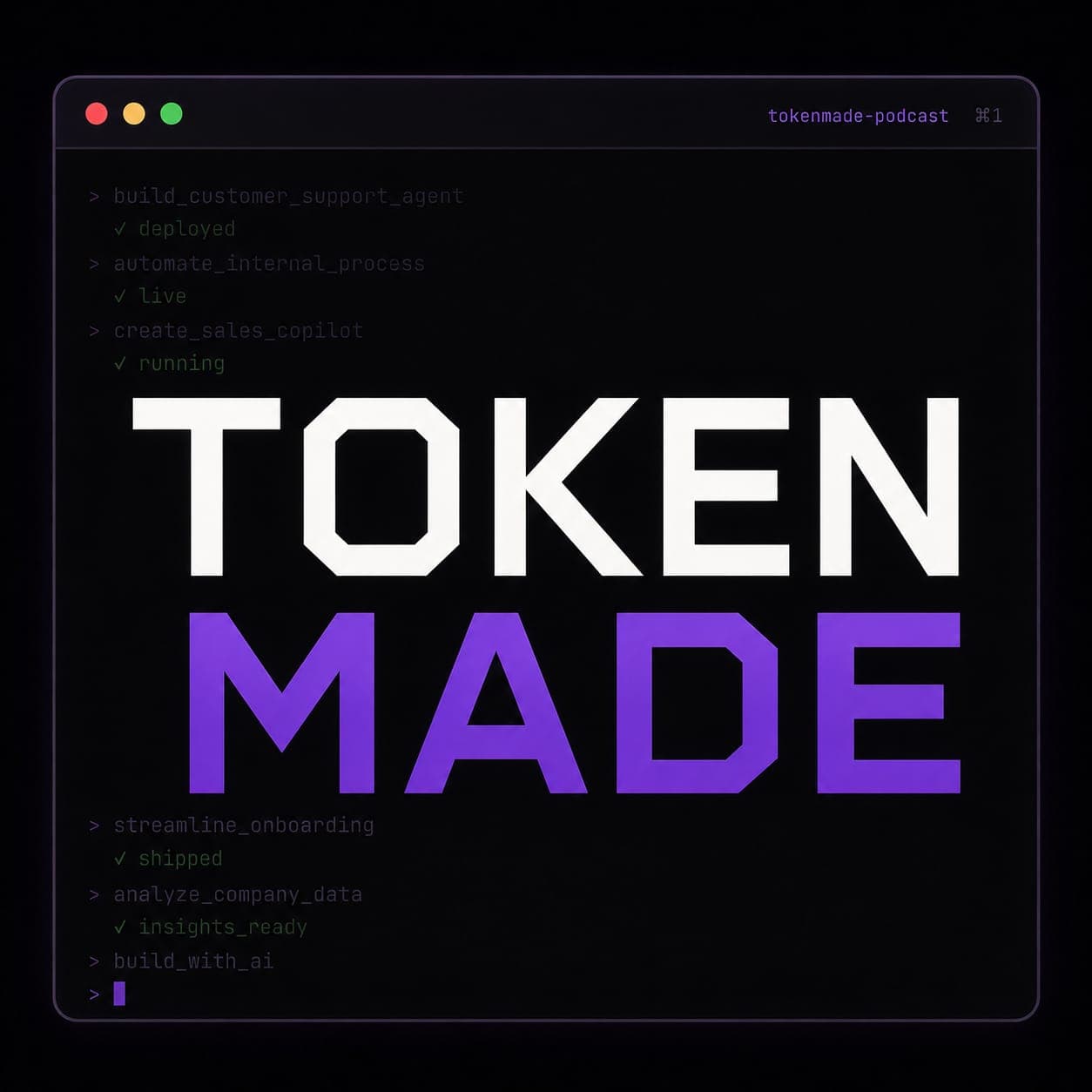 TokenMade video podcast cover artwork